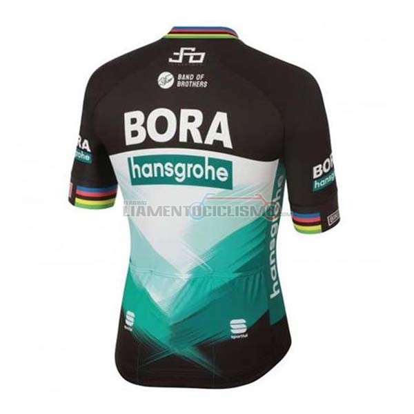 Abbigliamento Ciclismo Bora-Hansgrone Manica Corta 2020 Verde Nero